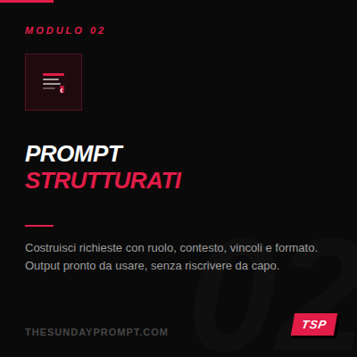 Scrivere prompt strutturati